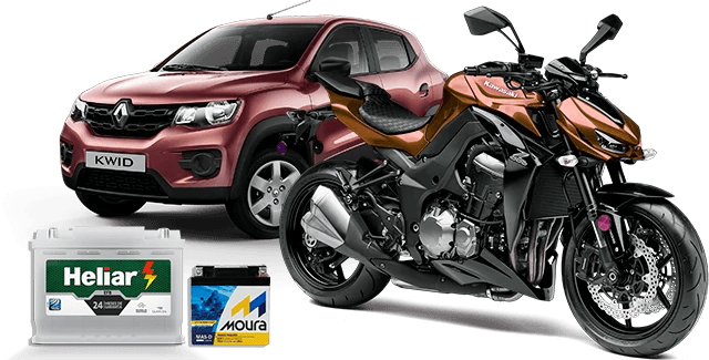 Baterias para carros e motos em Araçatuba